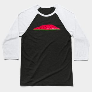 Sandia Mountains Watermelon Baseball T-Shirt